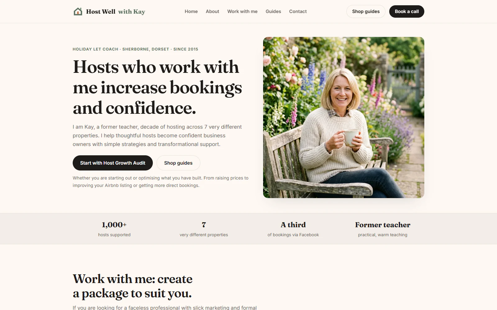 Host Well with Kay holiday-let consultancy homepage